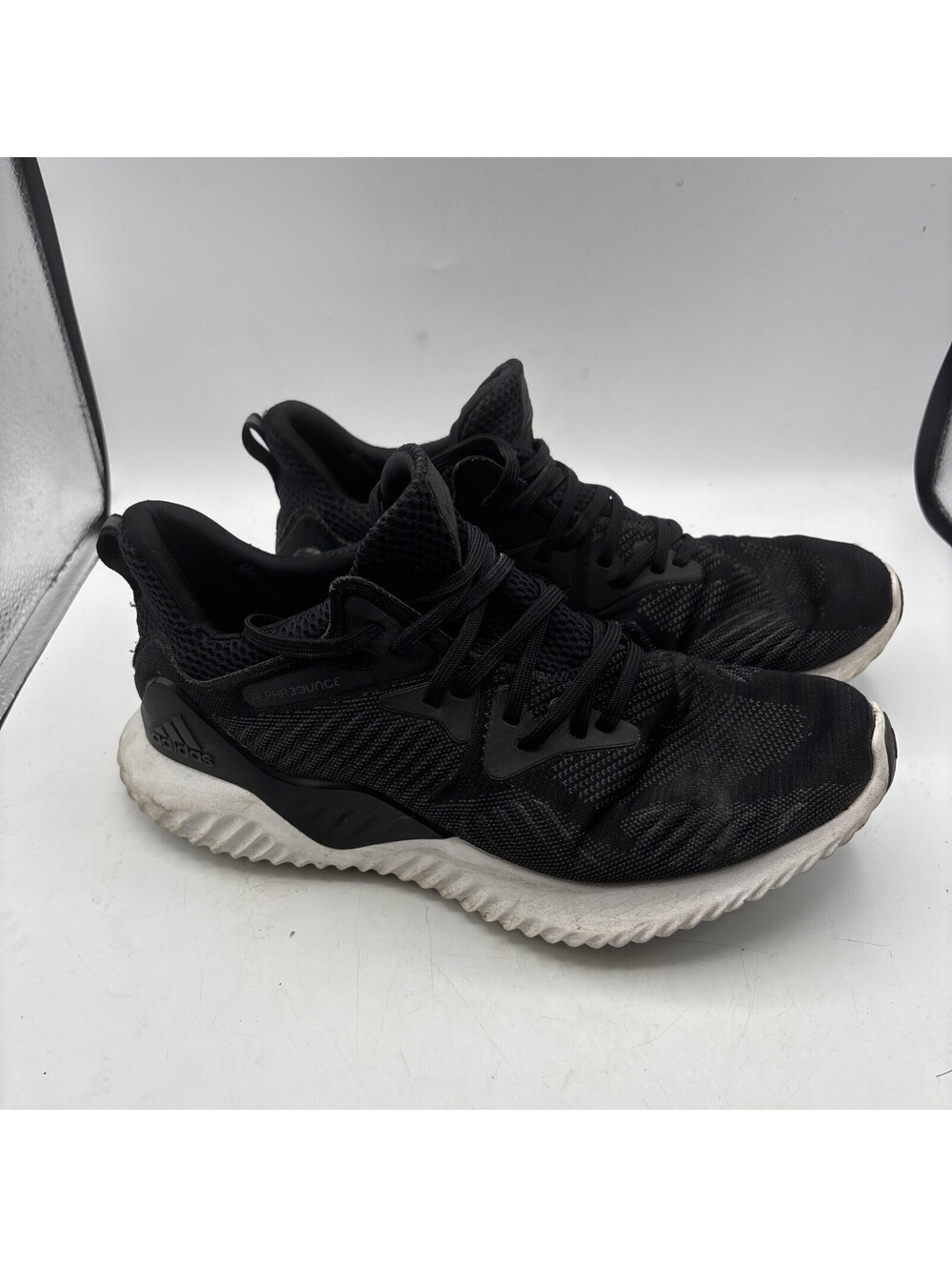 Adidas AlphaBounce Shoes Men's Size 10.5 Black Running Continental